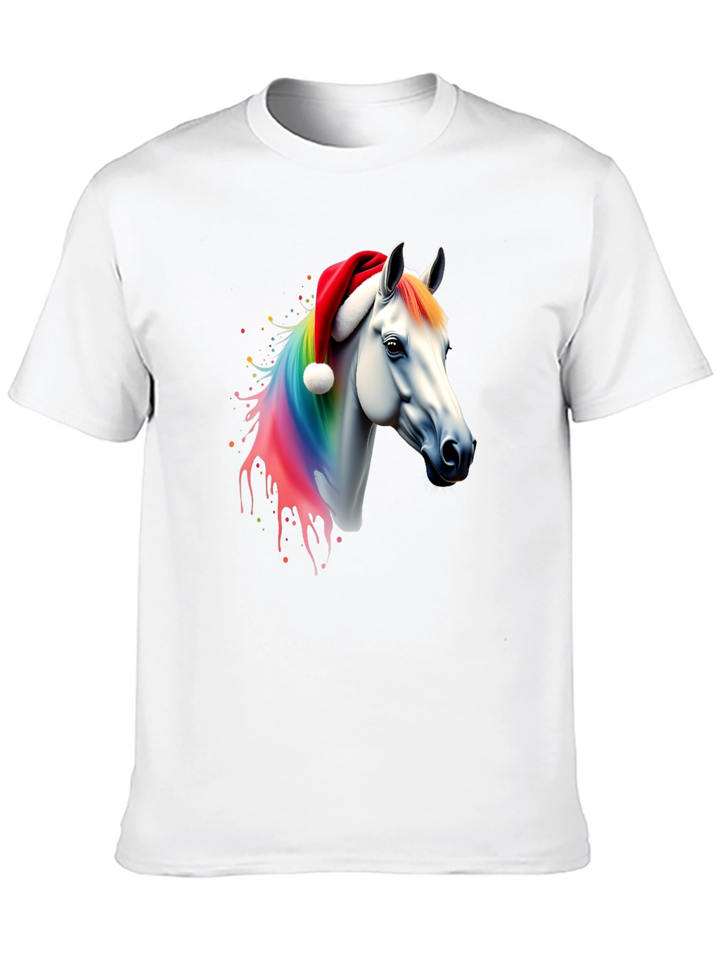 Rainbow Horse Christmas T-Shirt