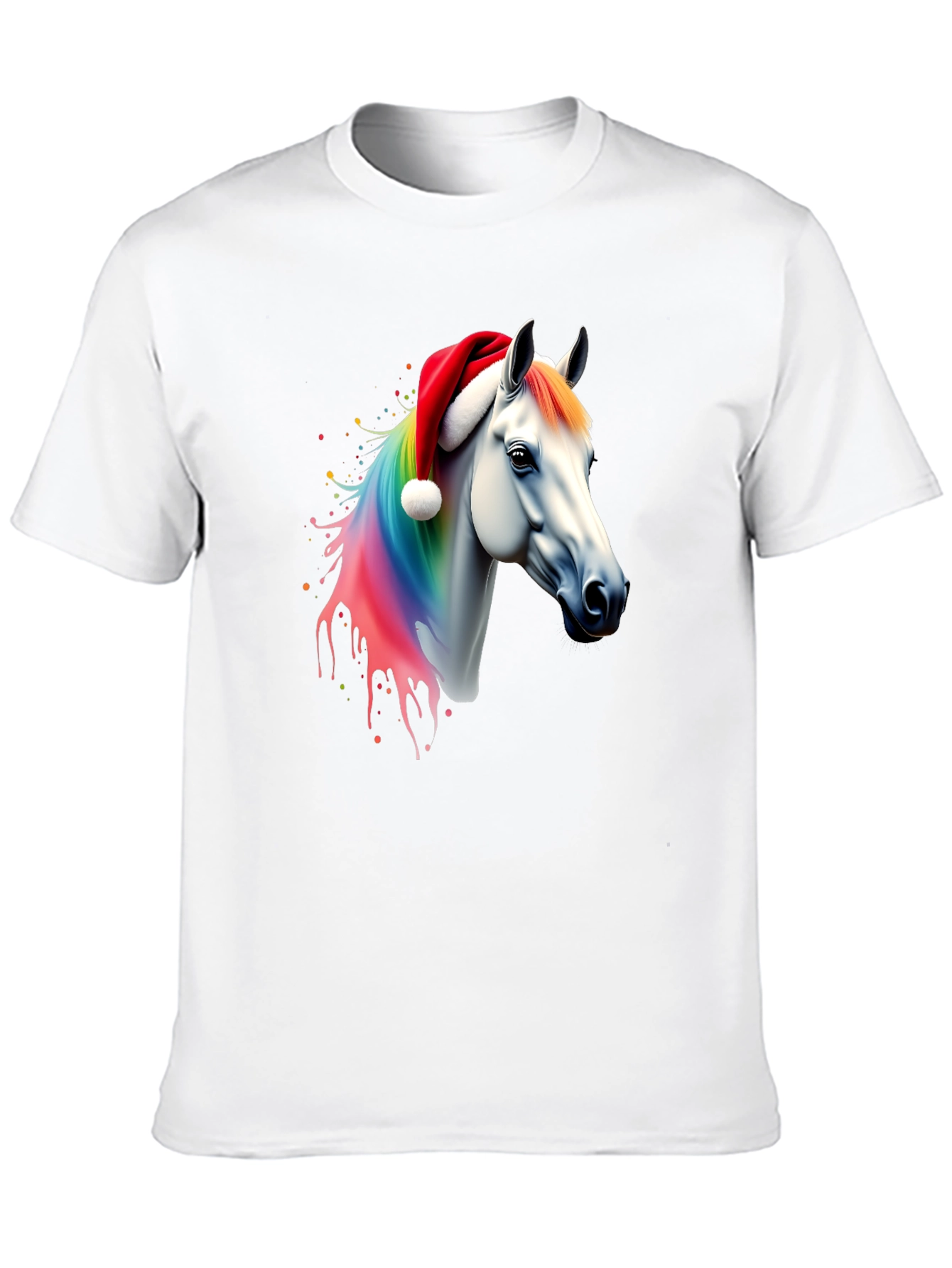 Rainbow Horse Christmas T-Shirt