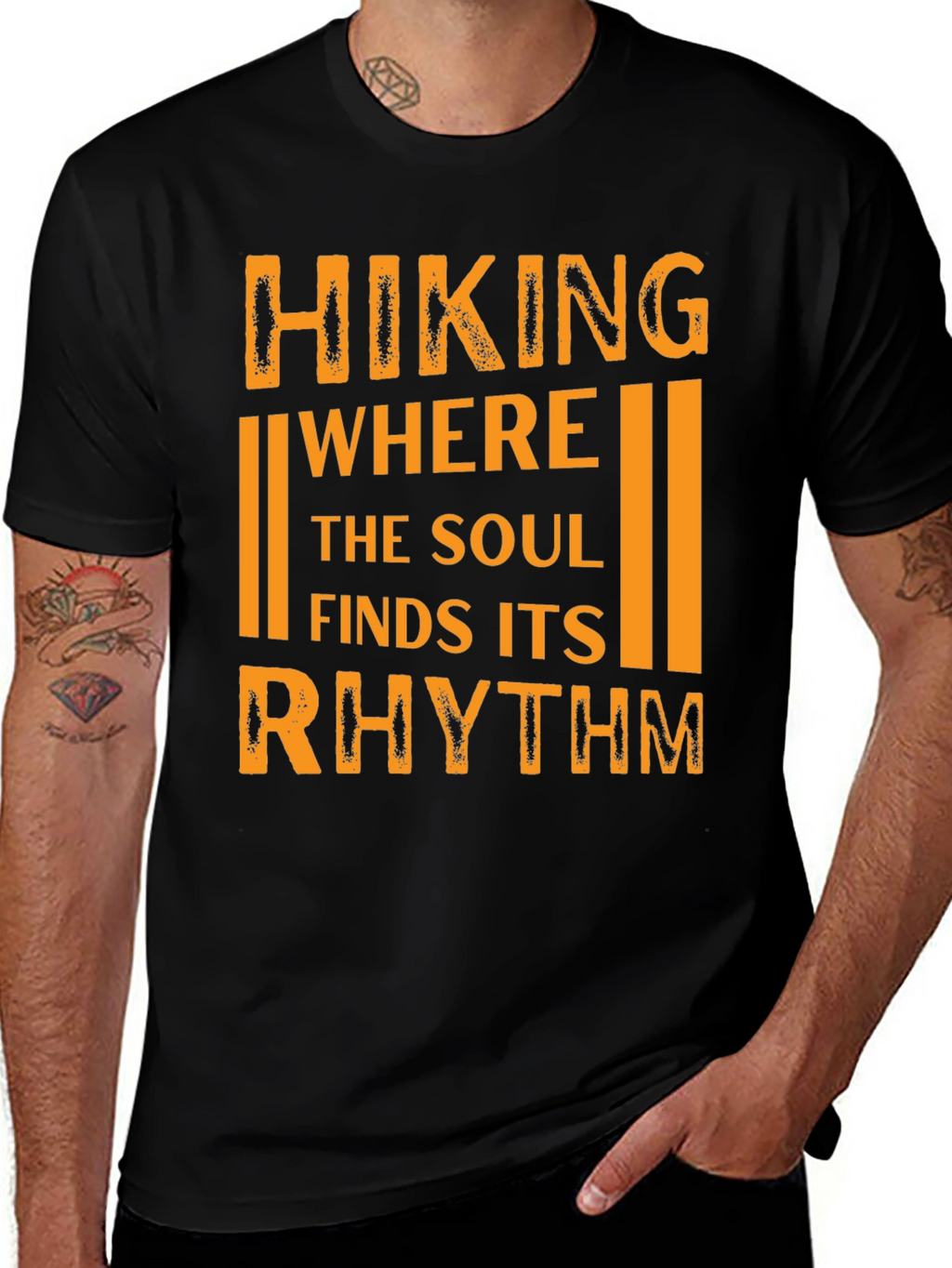 Hiking Soul Rhythm Graphic T-Shirt