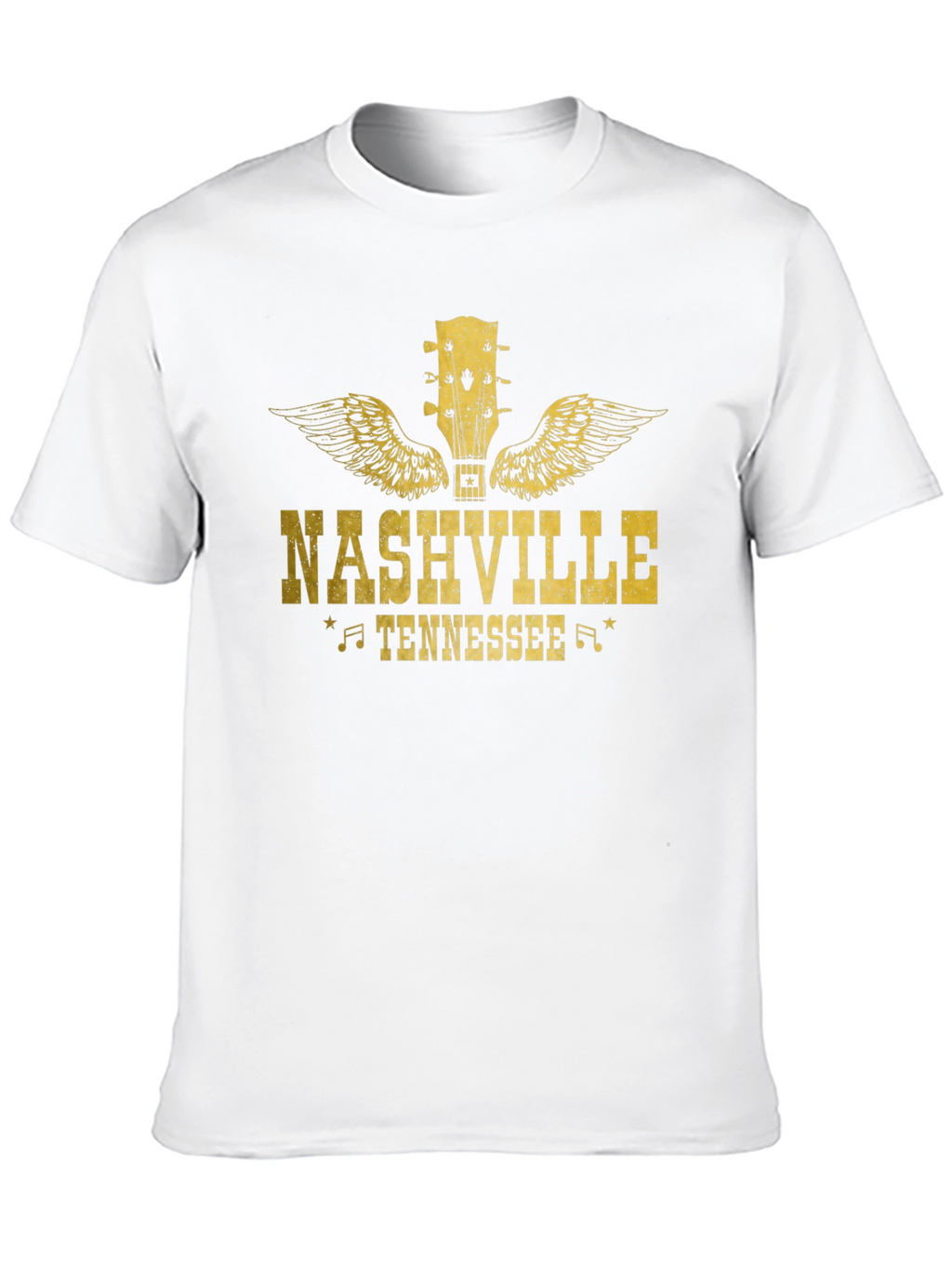 Nashville Tennessee Guitar Wings Graphic Tee