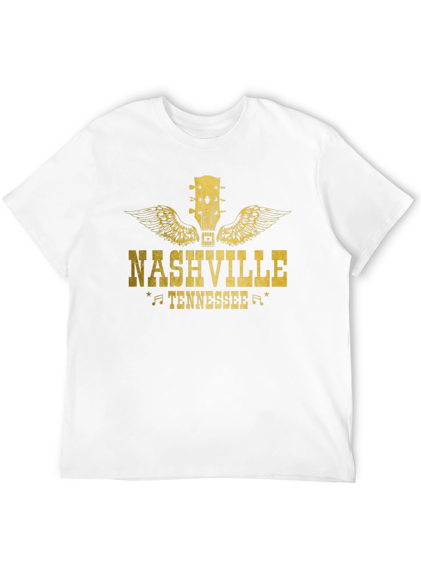 Nashville Tennessee Guitar Wings Graphic Tee