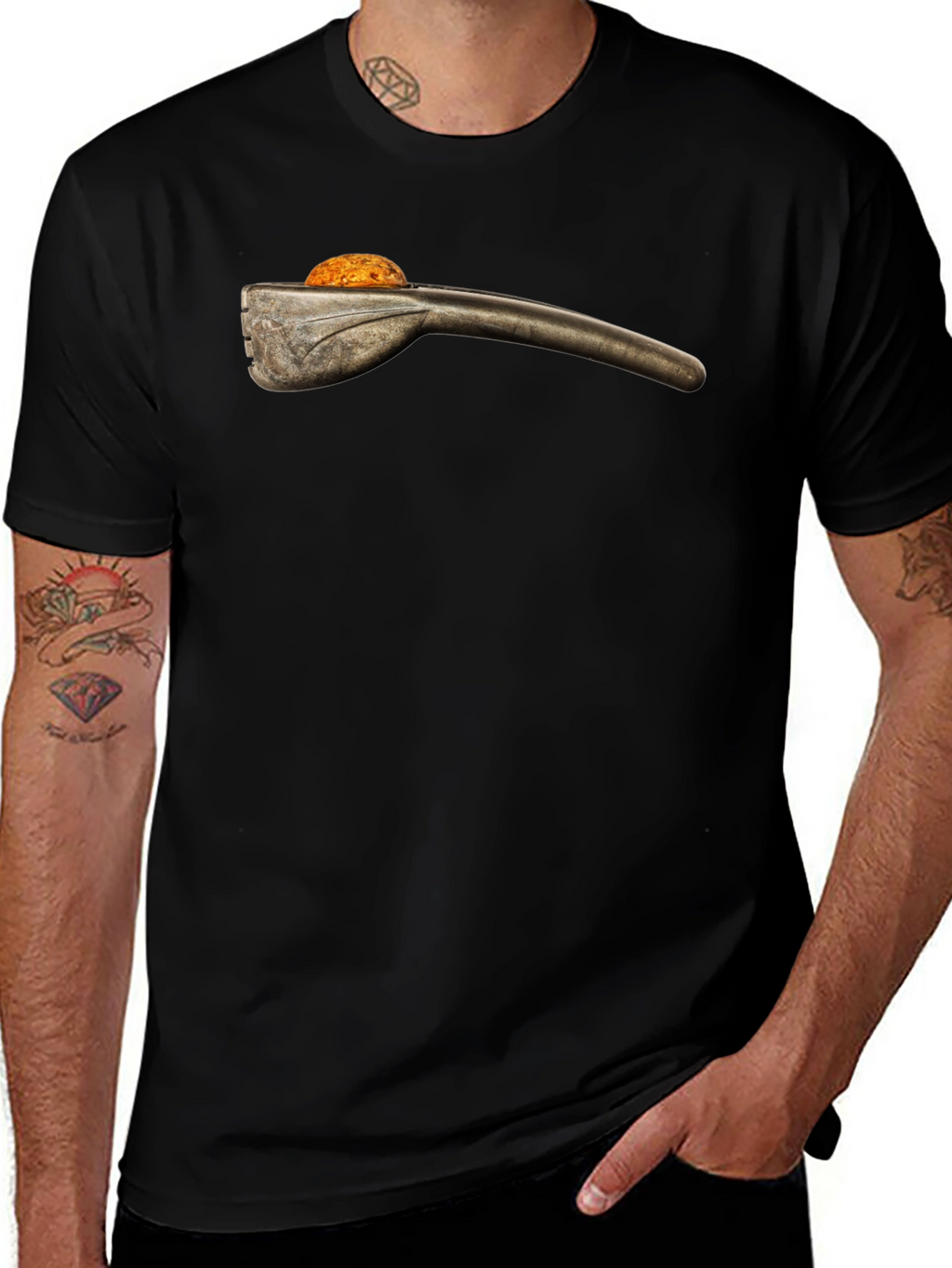 Retro Nutcracker Graphic Tee - Black