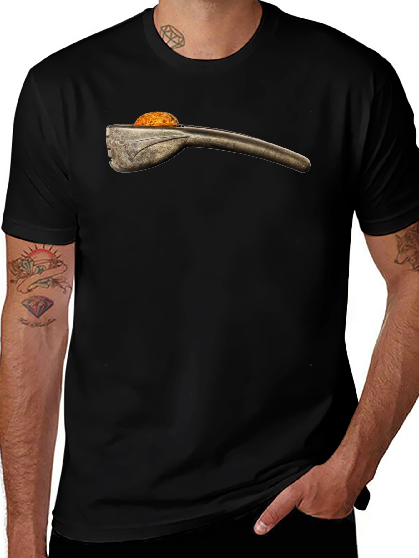 Retro Nutcracker Graphic Tee - Black