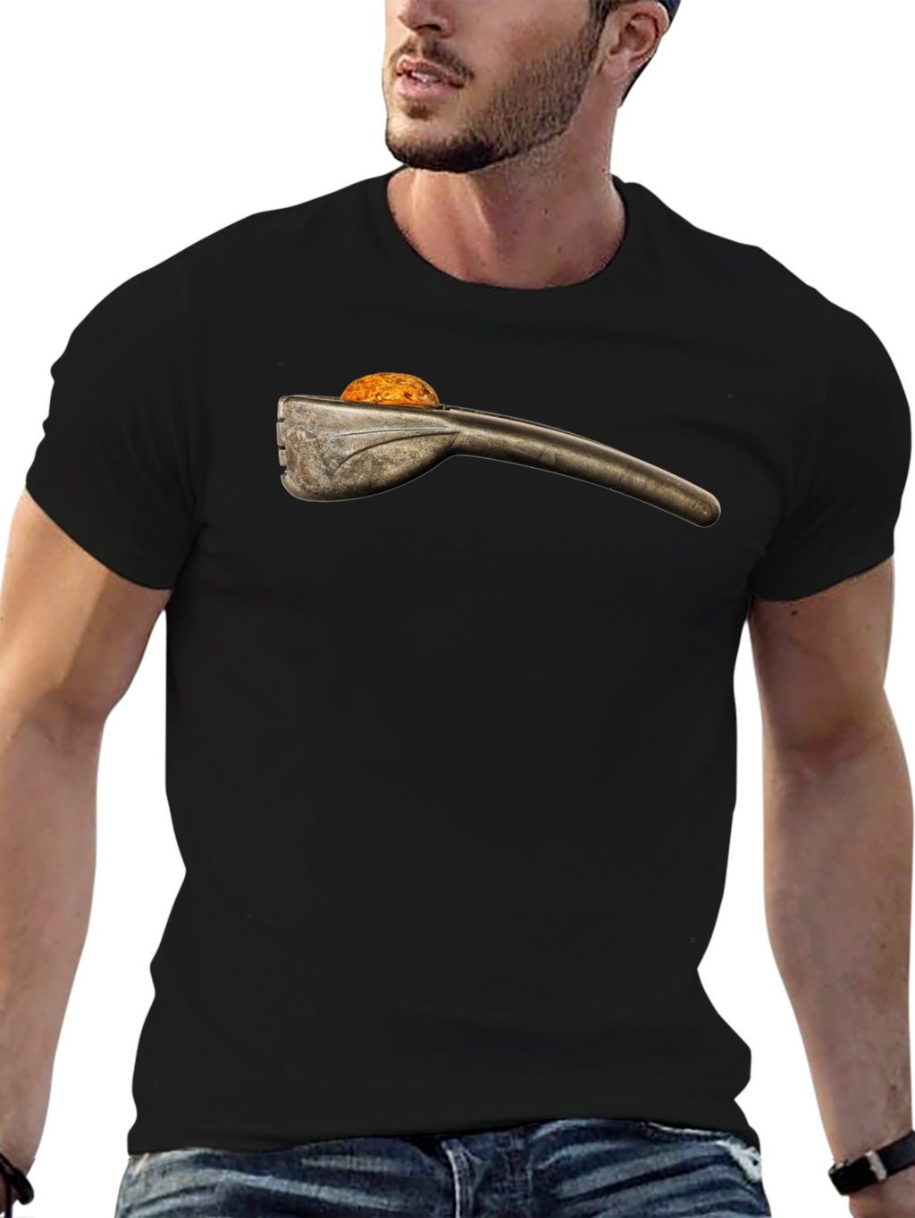 Retro Nutcracker Graphic Tee - Black