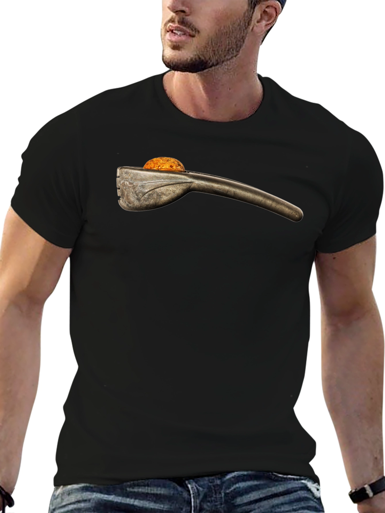 Retro Nutcracker Graphic Tee - Black