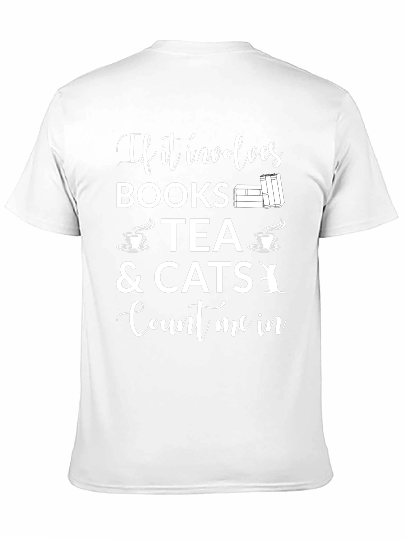 Books Tea Cats T-Shirt - Count Me In Tee