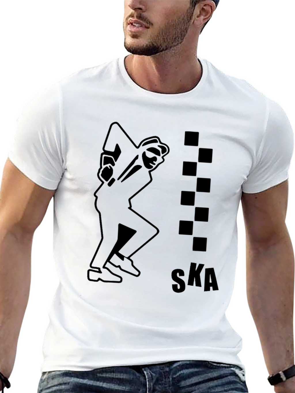 Ska Dancing Man Black T-Shirt