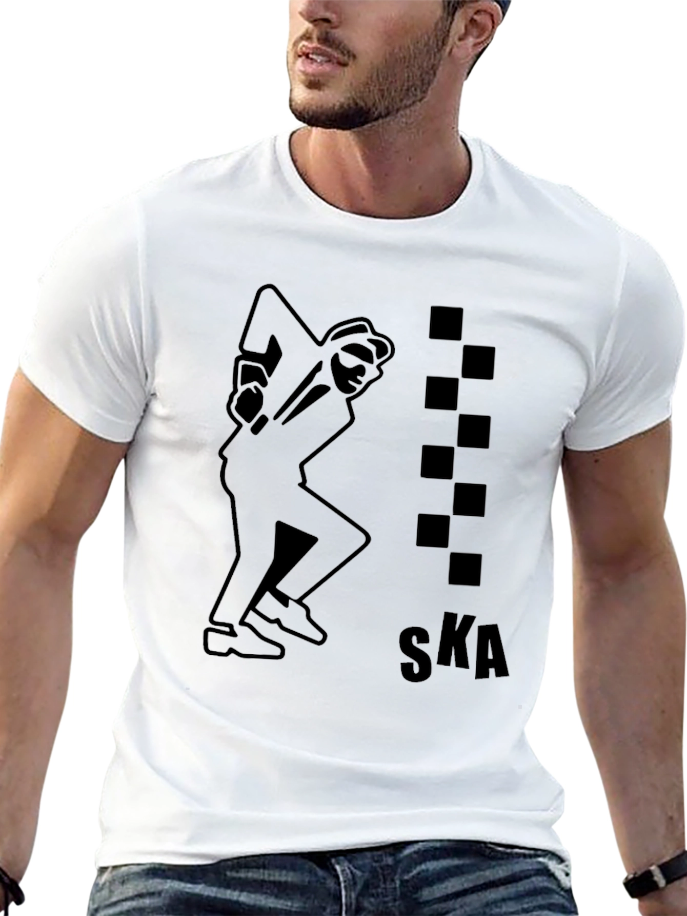 Ska Dancing Man Black T-Shirt
