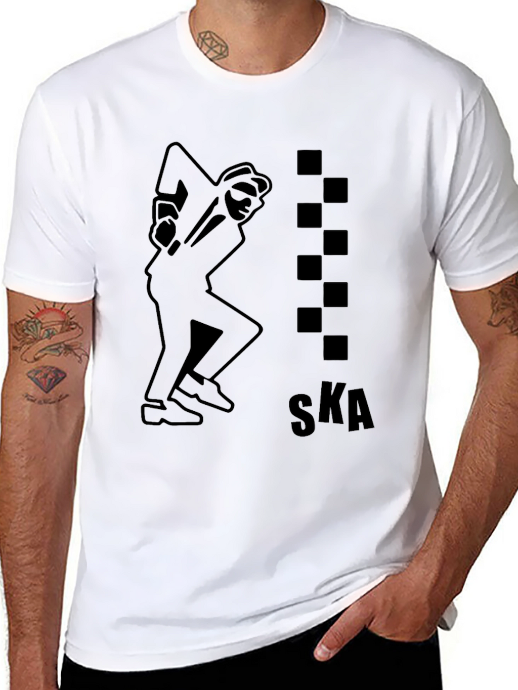 Ska Dancing Man Black T-Shirt