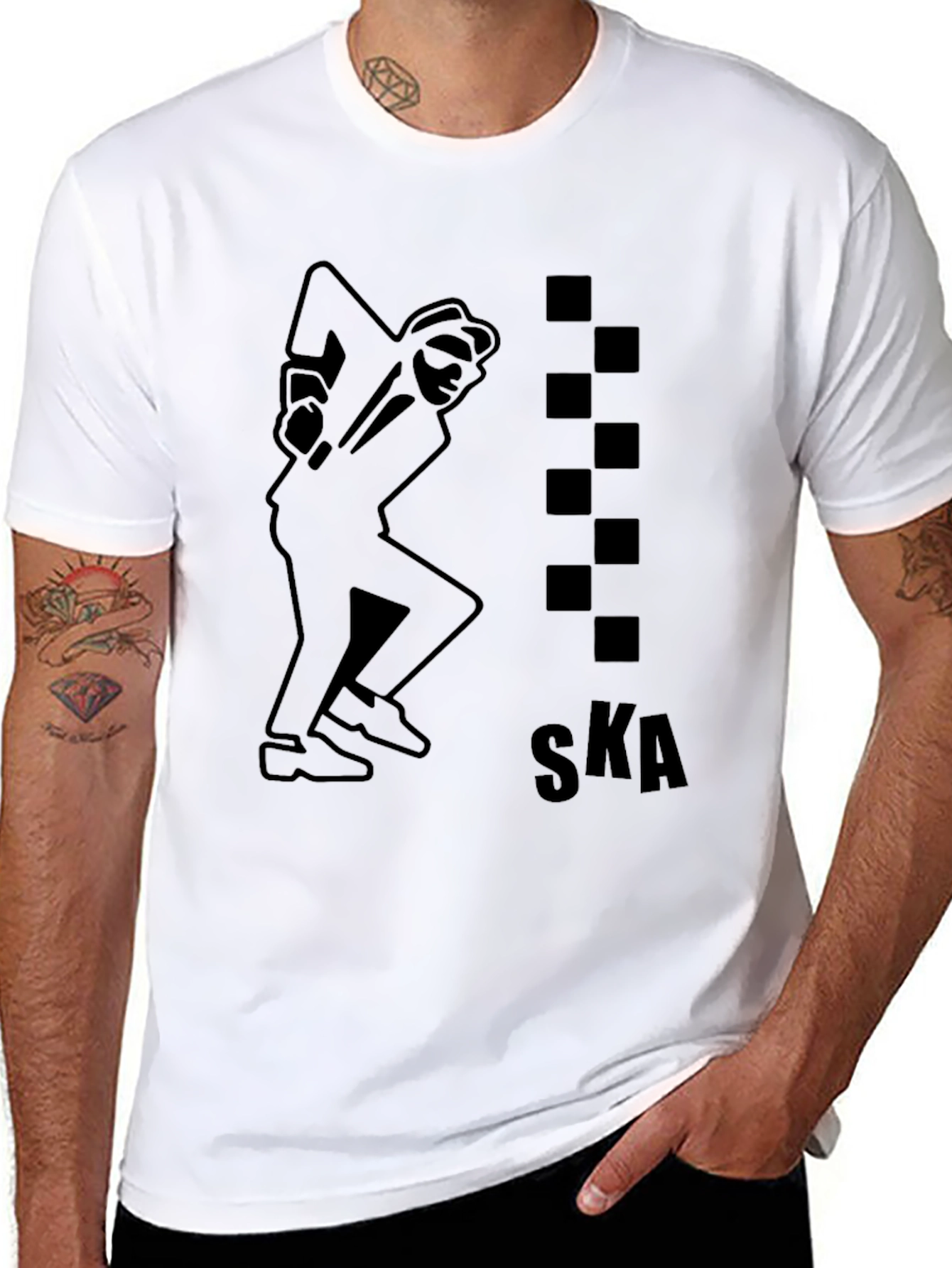 Ska Dancing Man Black T-Shirt