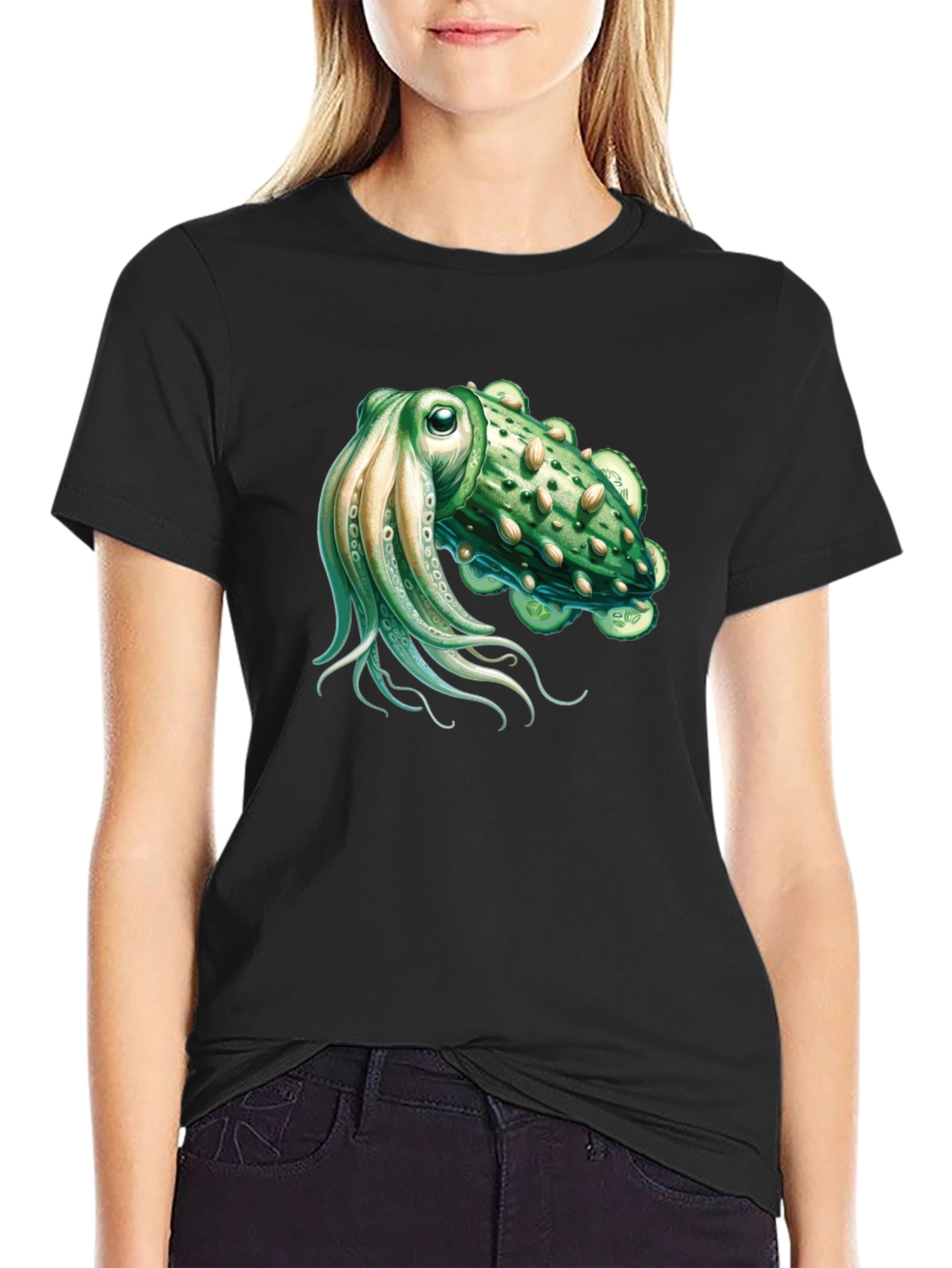 Cuttlefish Graphic Tee - Unique Sea Creature Design