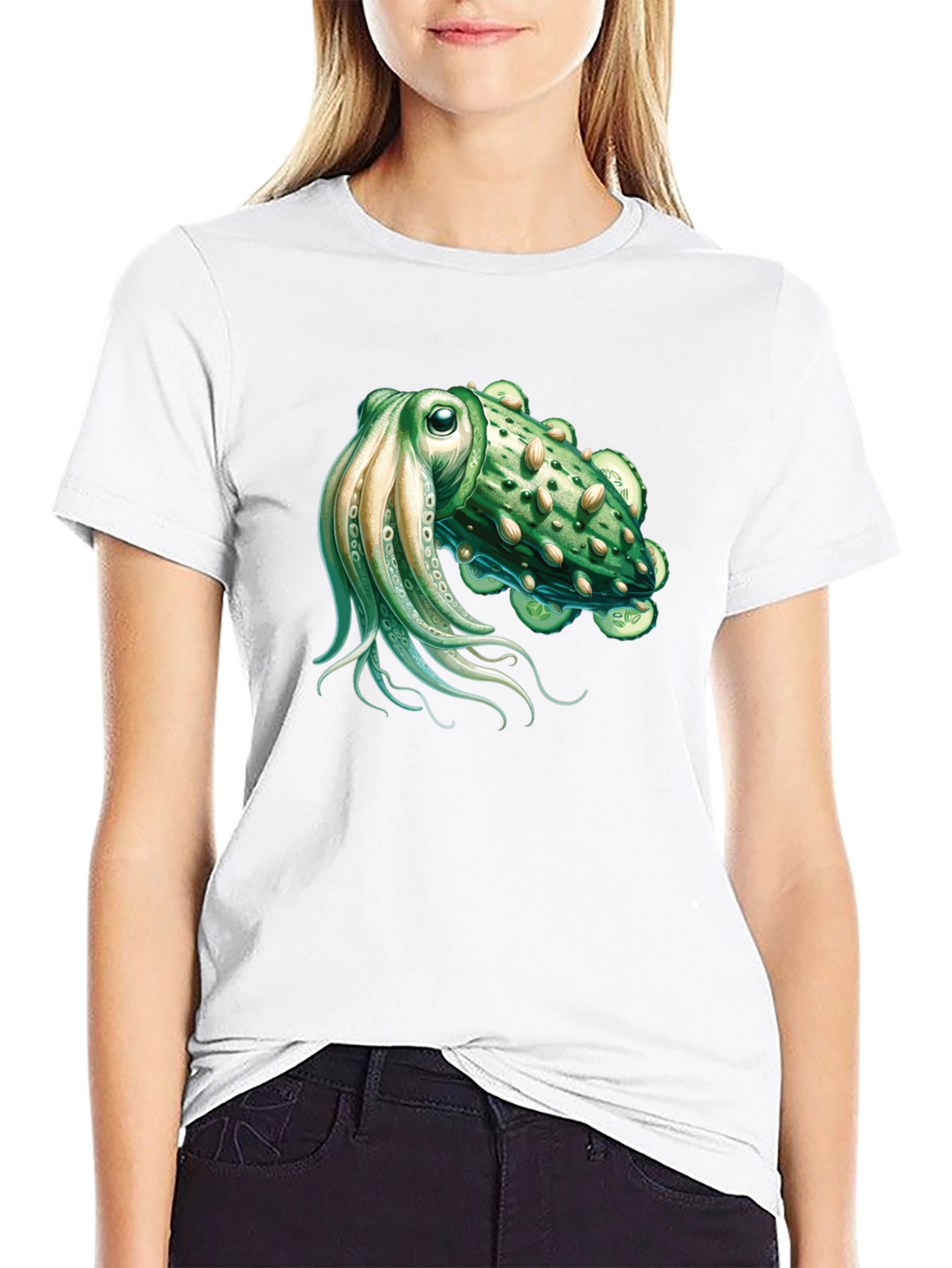 Cuttlefish Graphic Tee - Unique Sea Creature Design