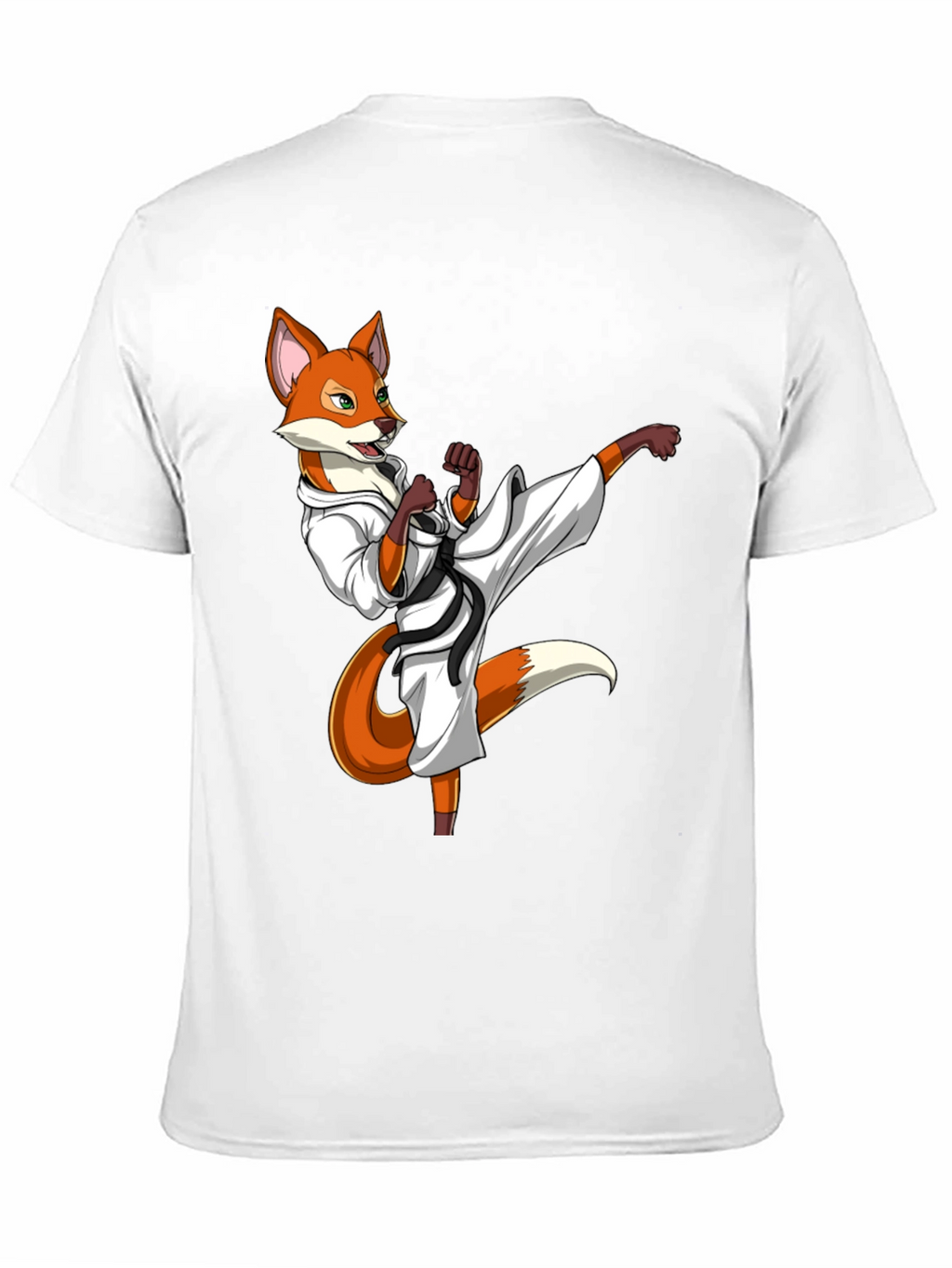 Martial Arts Fox Graphic T-Shirt