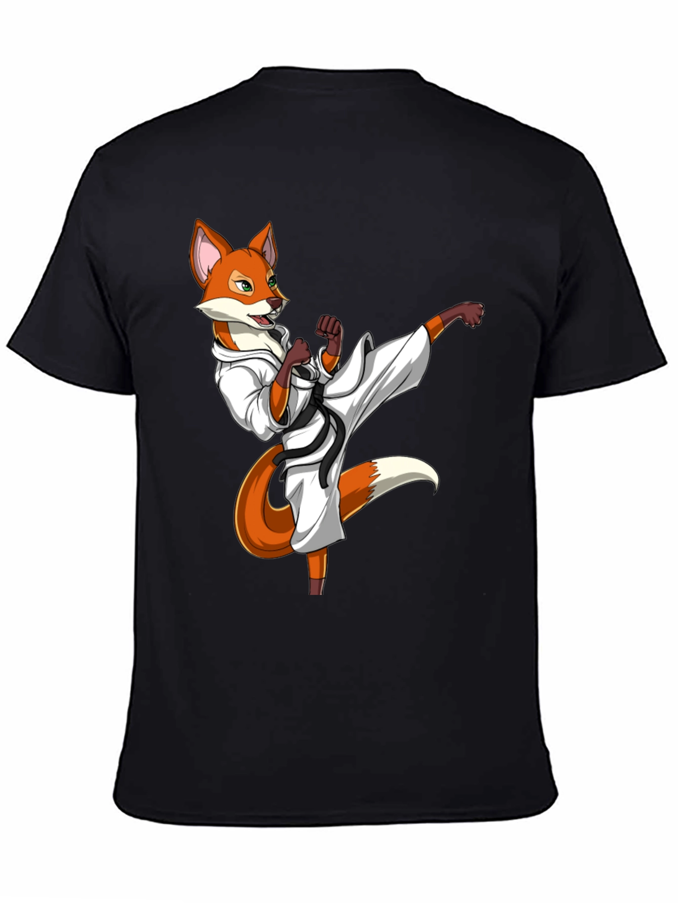 Martial Arts Fox Graphic T-Shirt
