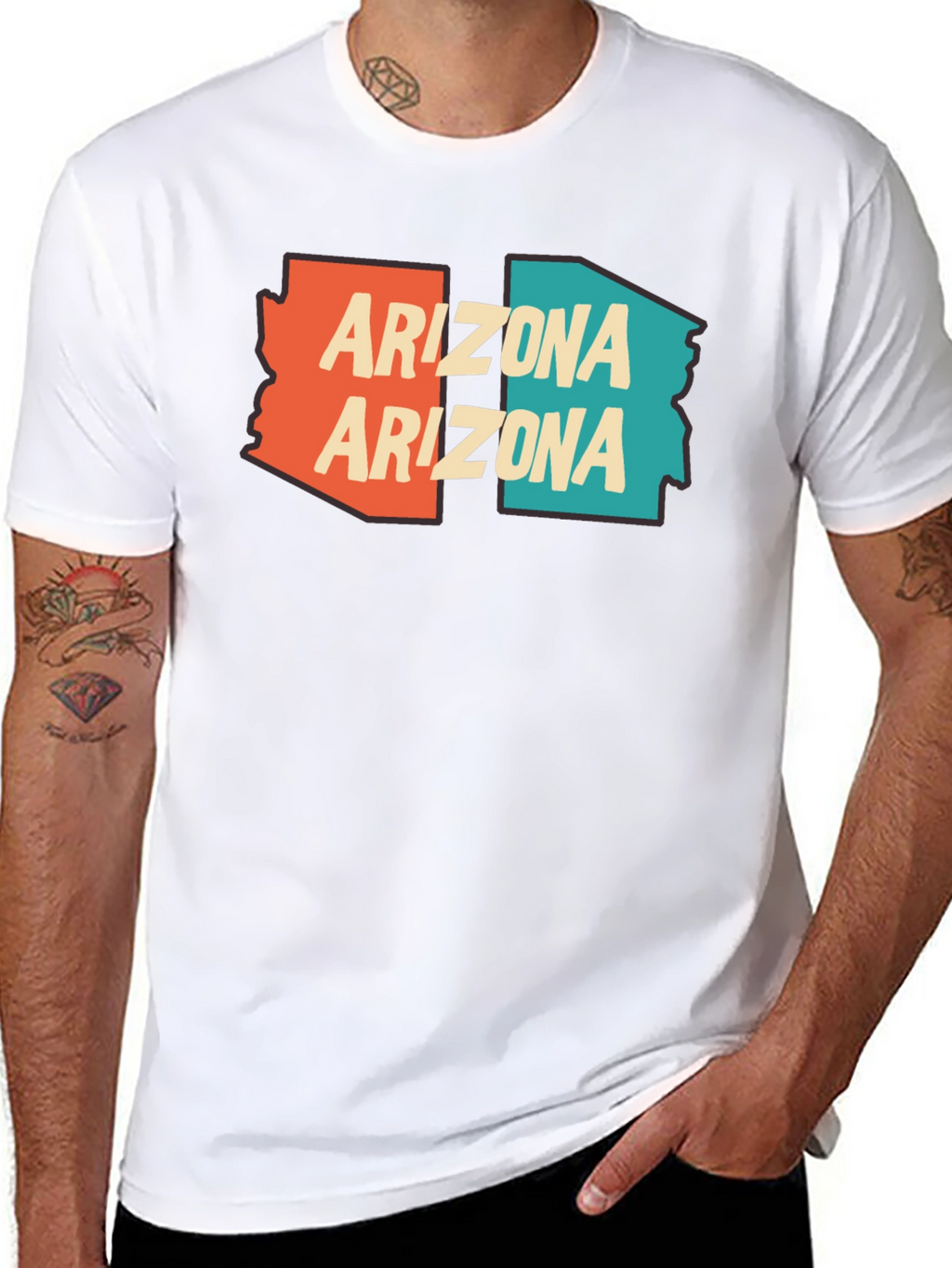 Arizona Graphic Tee - State Pride Black T-Shirt
