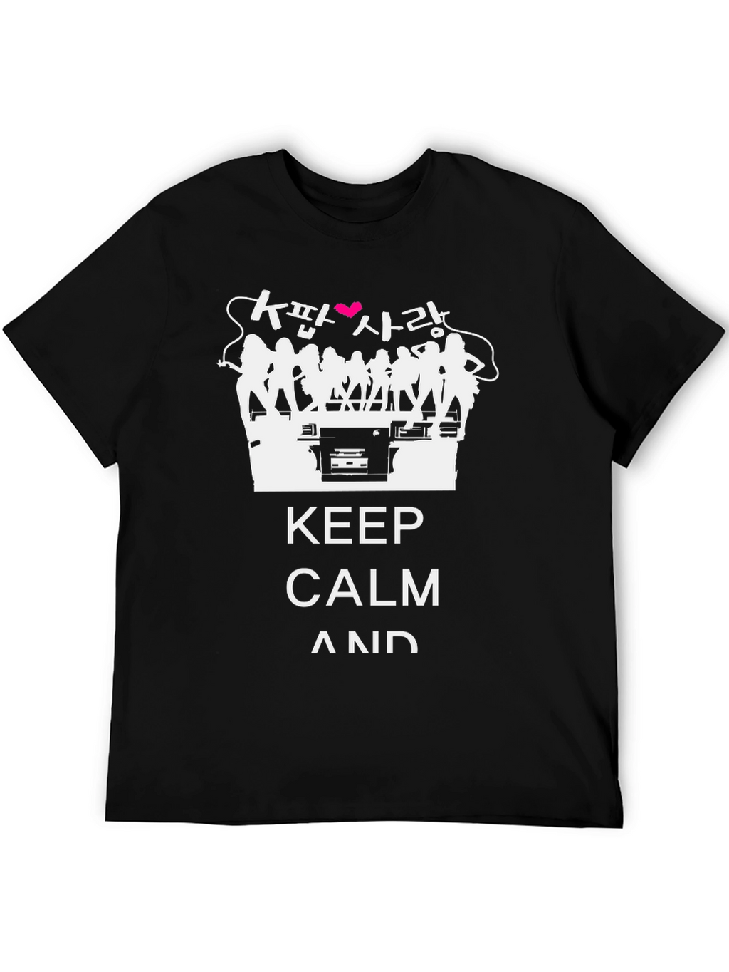 Keep Calm K-Pop Love Black T-Shirt