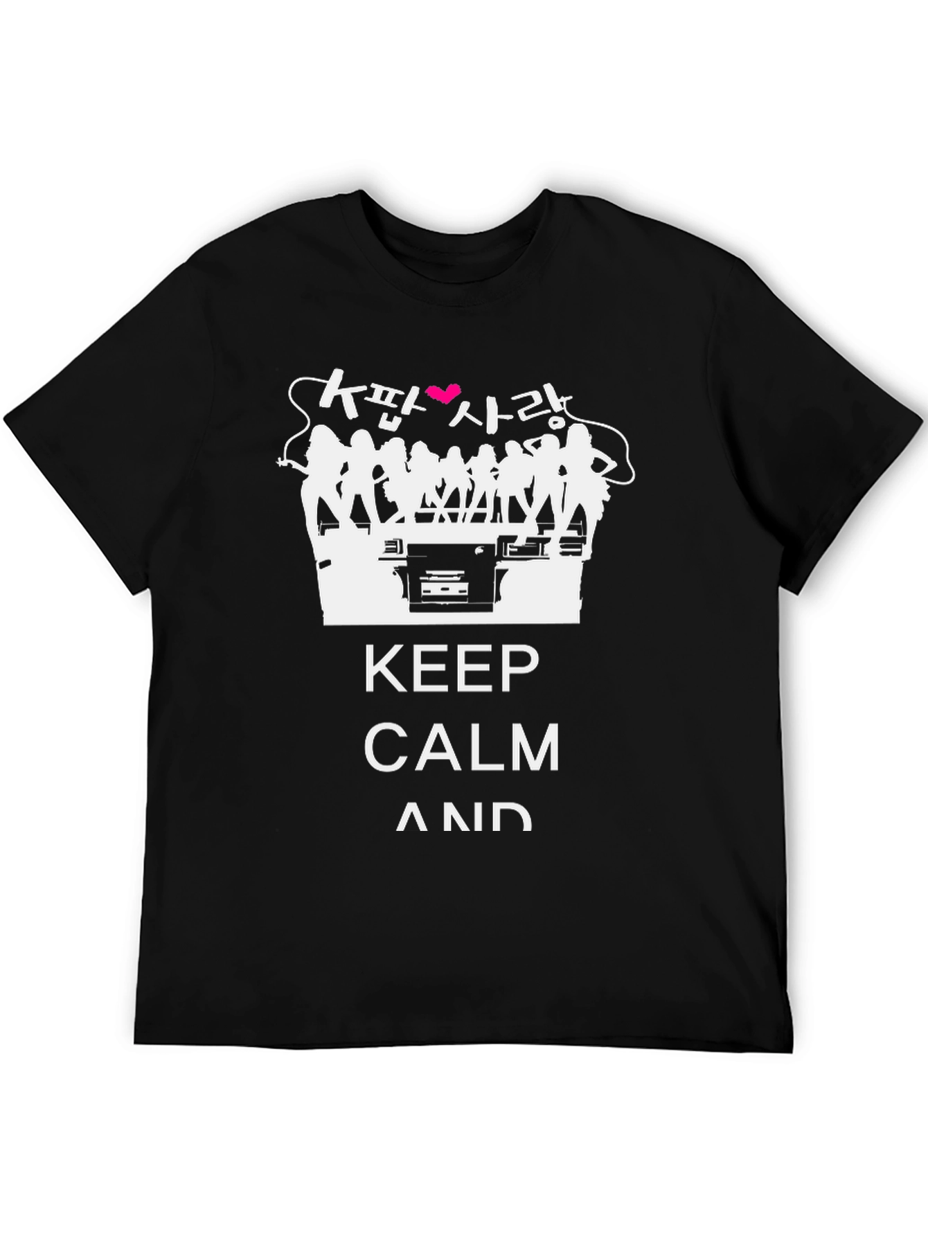 Keep Calm K-Pop Love Black T-Shirt