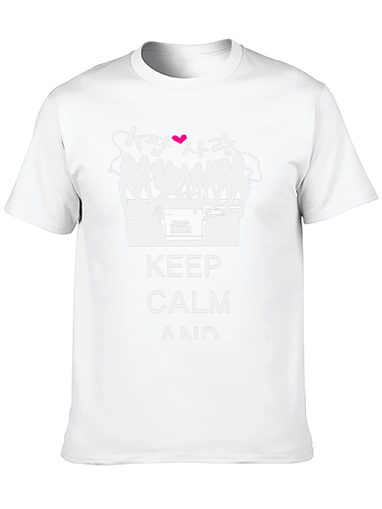 Keep Calm K-Pop Love Black T-Shirt