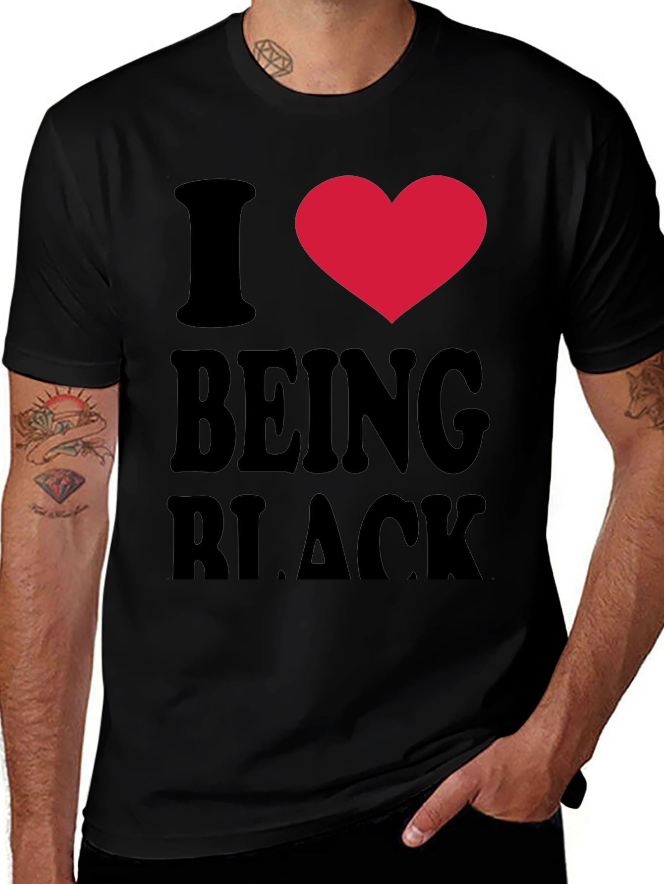 I Heart Being Black Graphic Tee