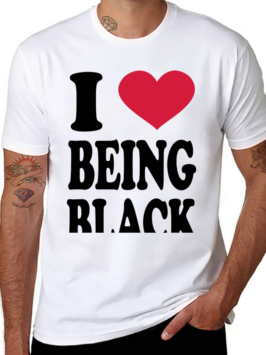I Heart Being Black Graphic Tee