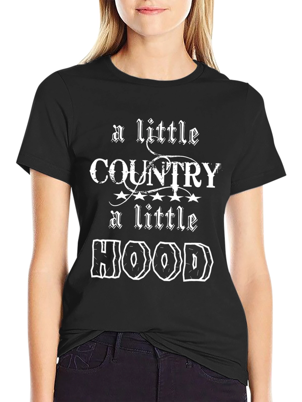 A Little Country A Little Hood Graphic T-Shirt