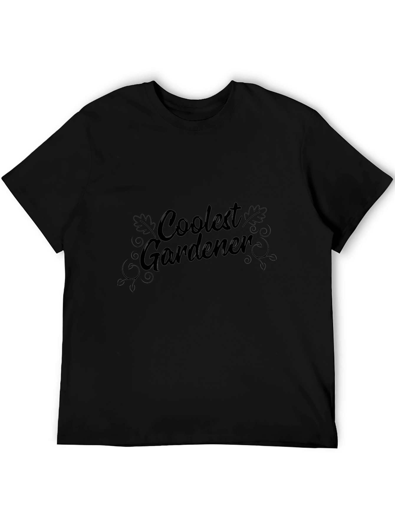 Coolest Gardener Black T-Shirt - Gardening Apparel