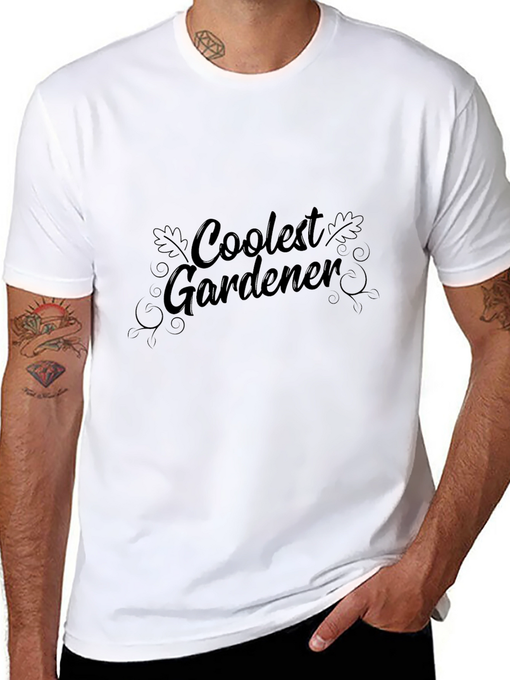 Coolest Gardener Black T-Shirt - Gardening Apparel