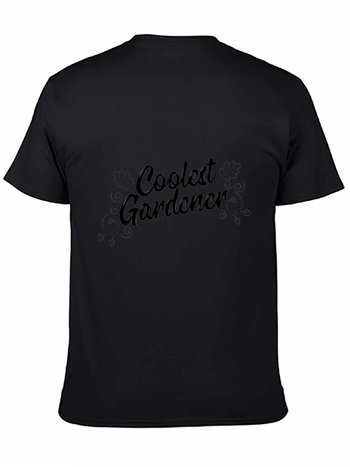 Coolest Gardener Black T-Shirt - Gardening Apparel