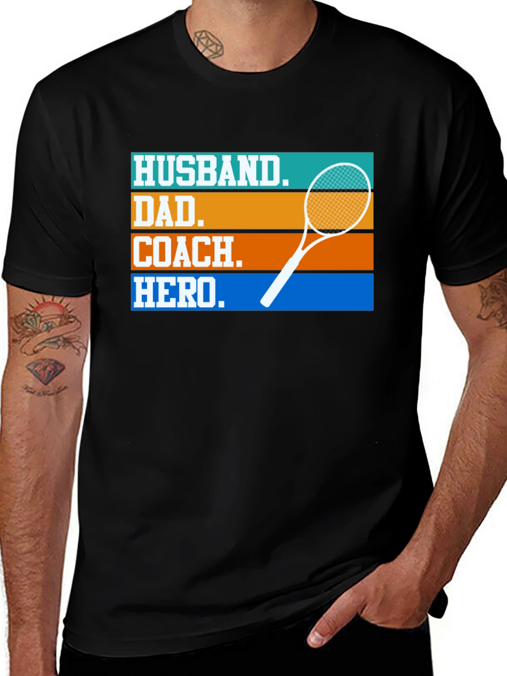 Husband Dad Coach Hero T-Shirt