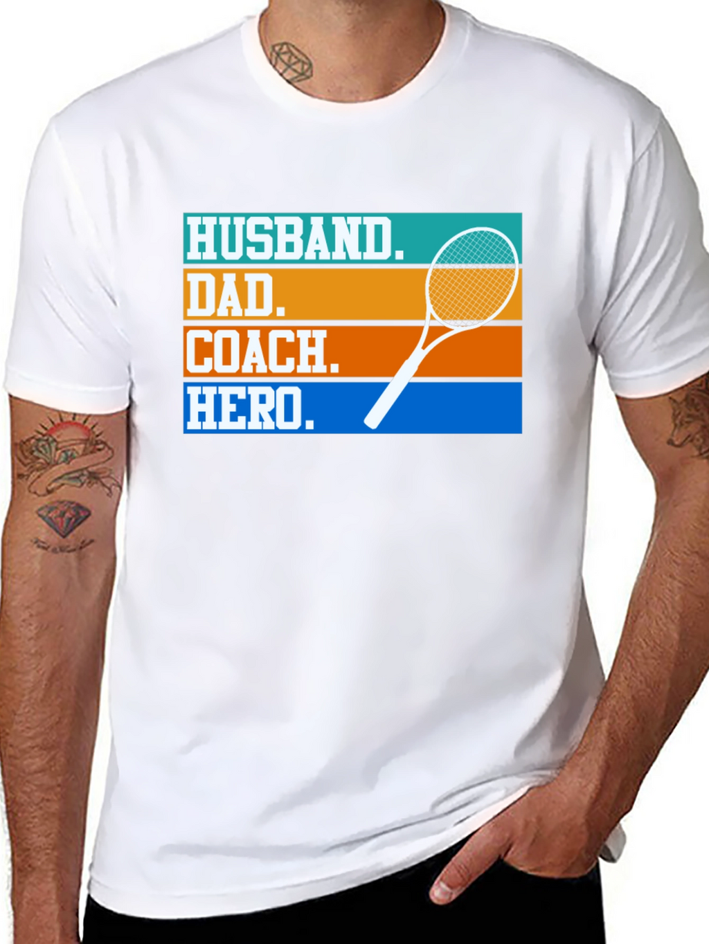Husband Dad Coach Hero T-Shirt