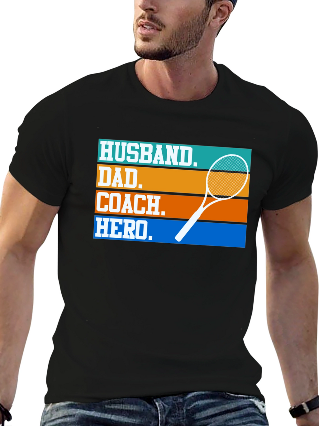 Husband Dad Coach Hero T-Shirt
