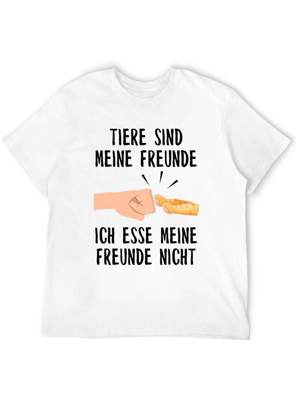 Tiere Sind Meine Freunde T-Shirt: Animal Lover Tee