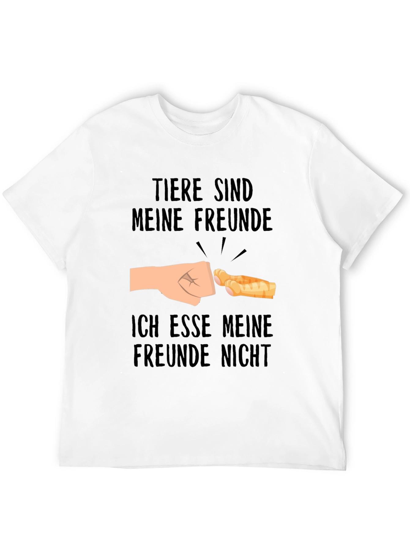 Tiere Sind Meine Freunde T-Shirt: Animal Lover Tee