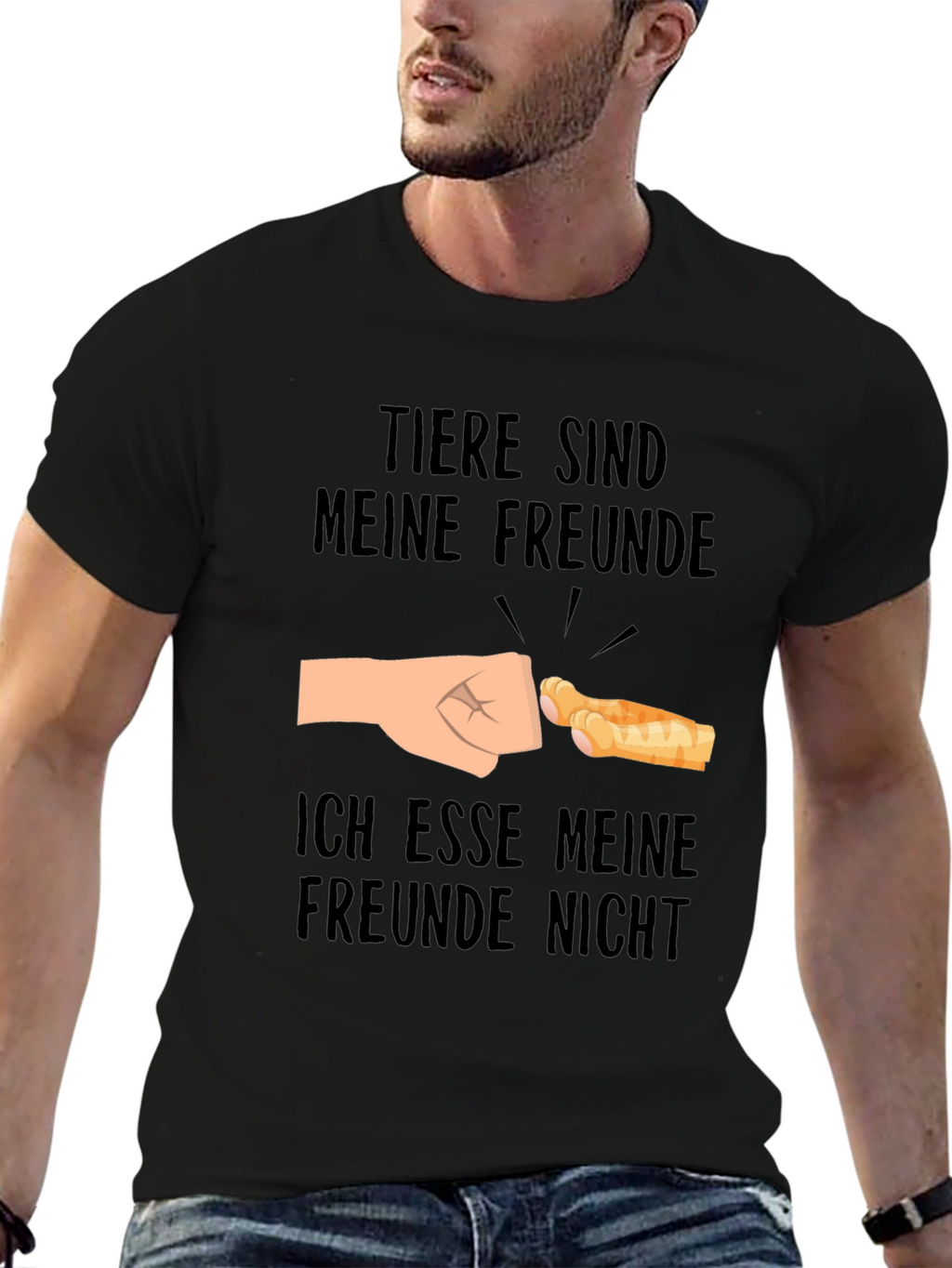 Tiere Sind Meine Freunde T-Shirt: Animal Lover Tee