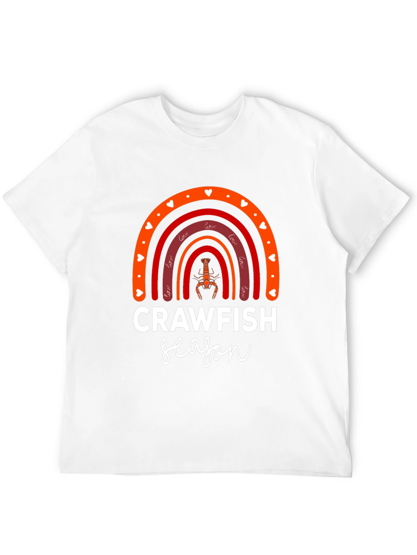 Crawfish Season Rainbow Graphic Tee