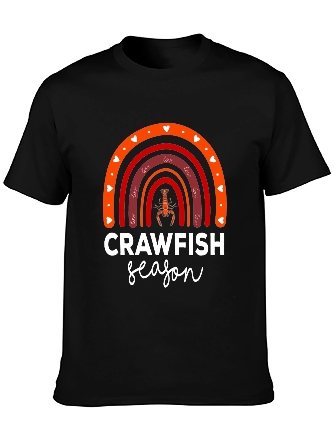 Crawfish Season Rainbow Graphic Tee