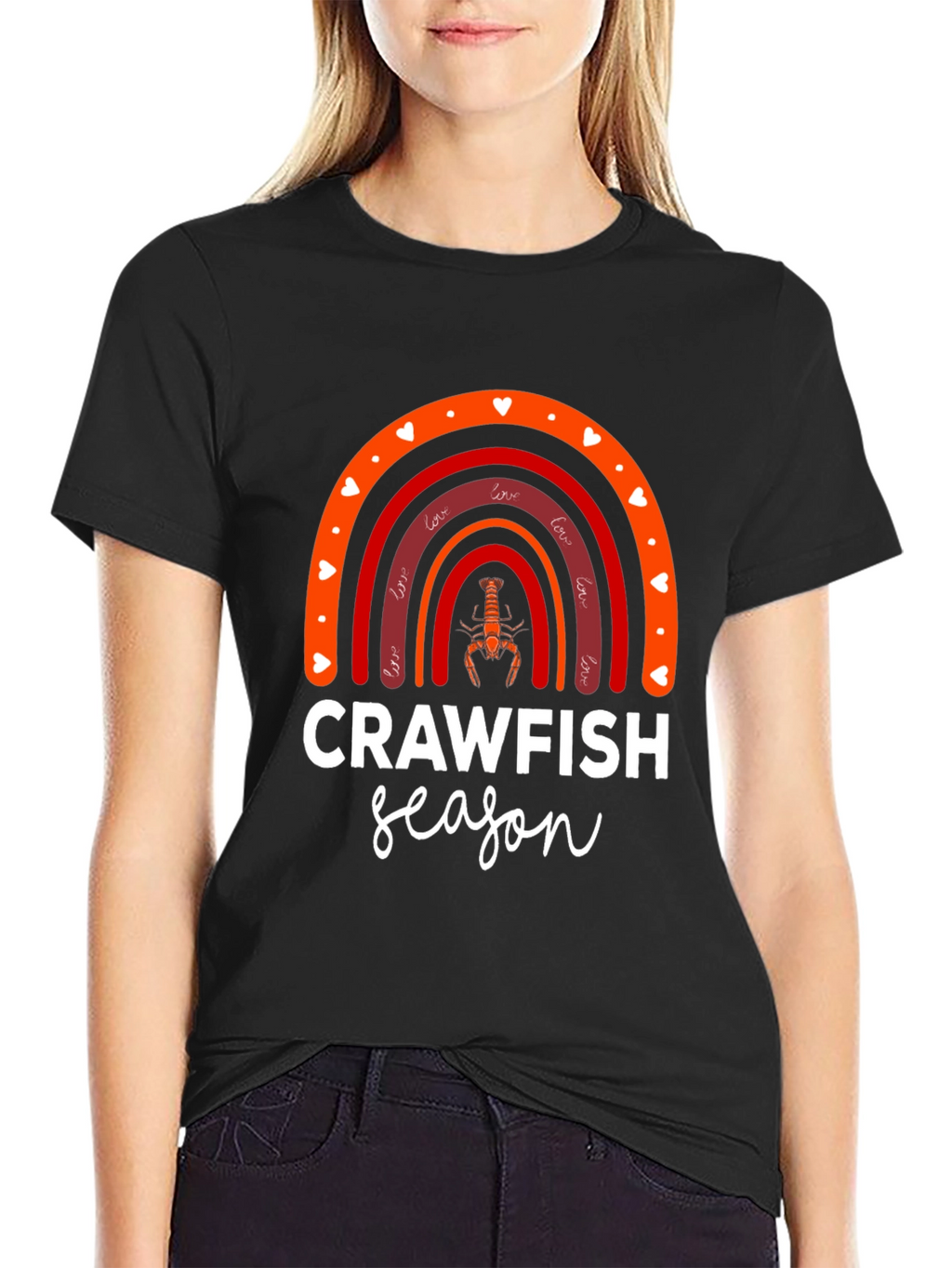 Crawfish Season Rainbow Graphic Tee