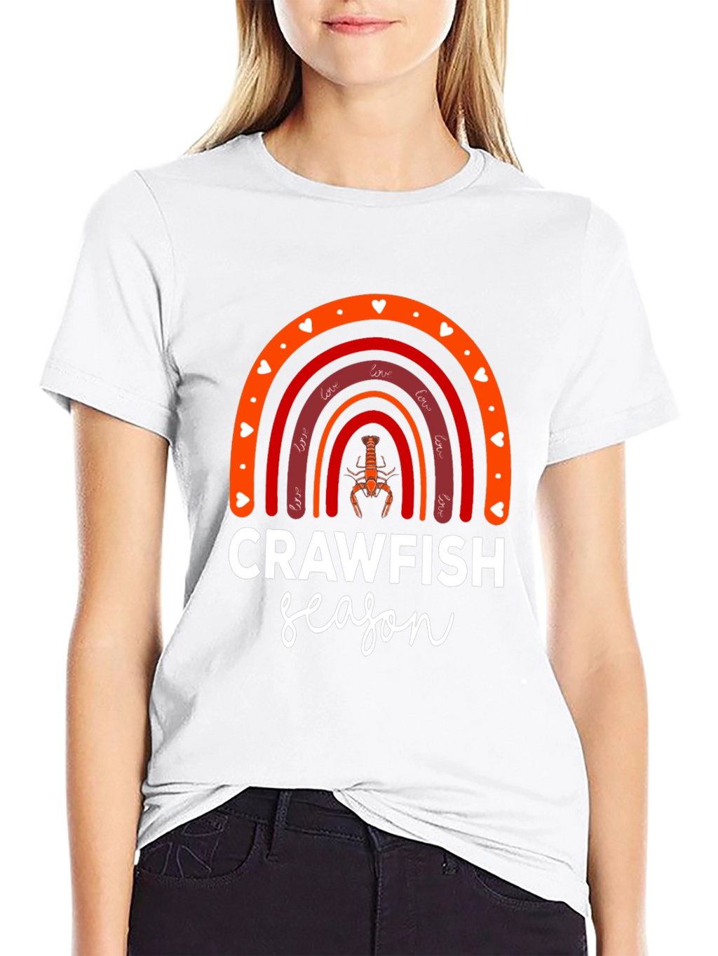 Crawfish Season Rainbow Graphic Tee