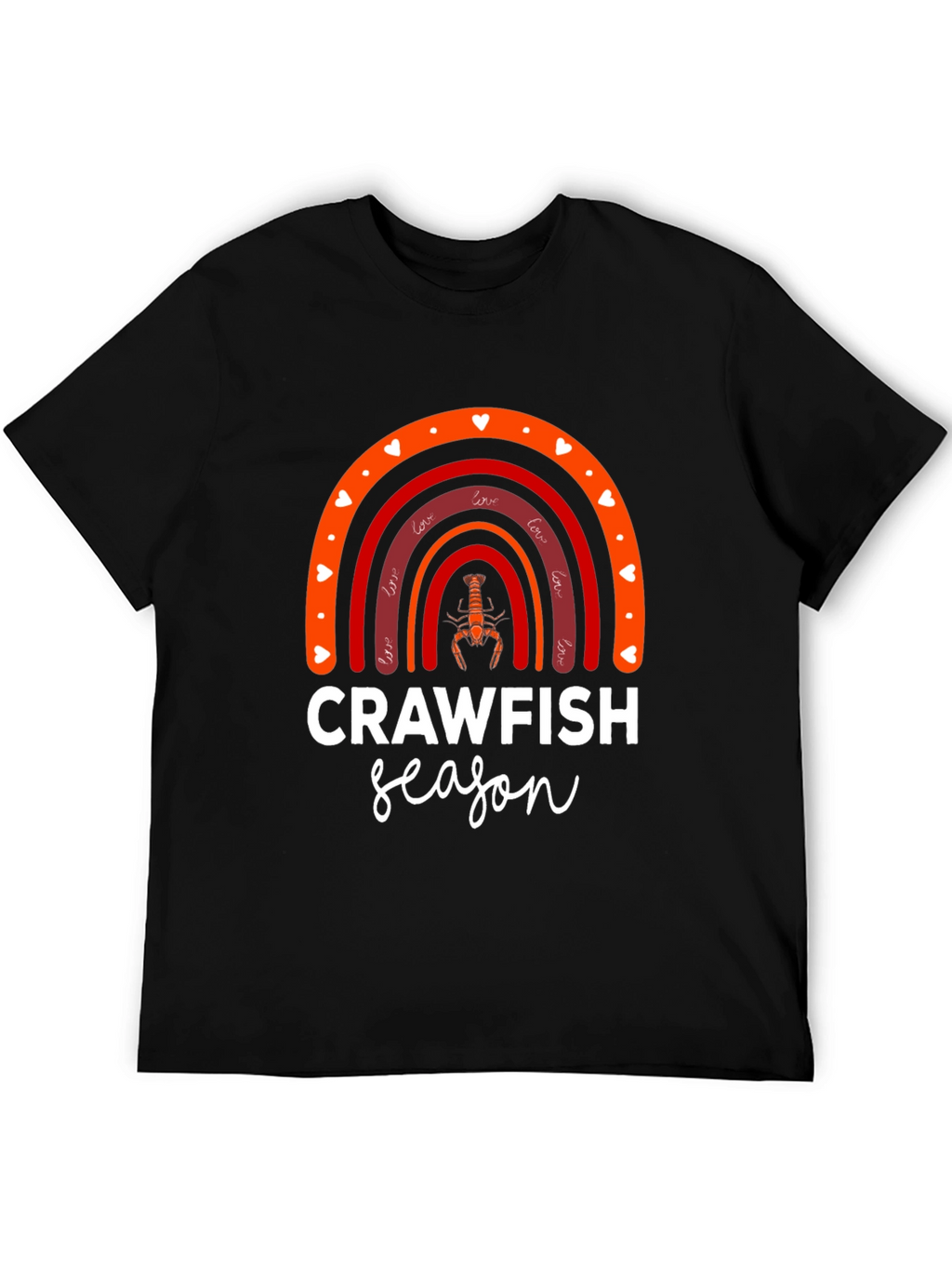Crawfish Season Rainbow Graphic Tee