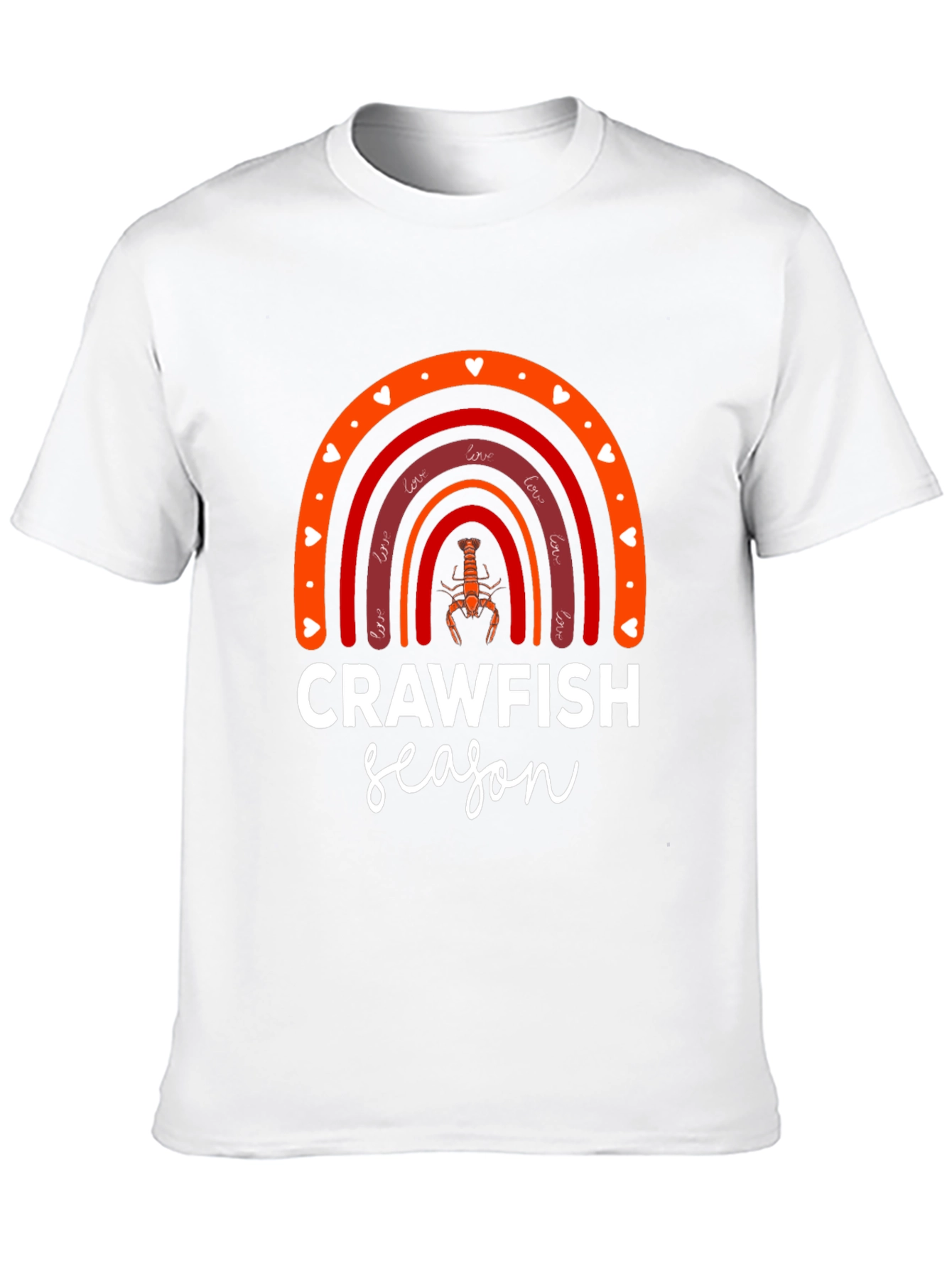 Crawfish Season Rainbow Graphic Tee