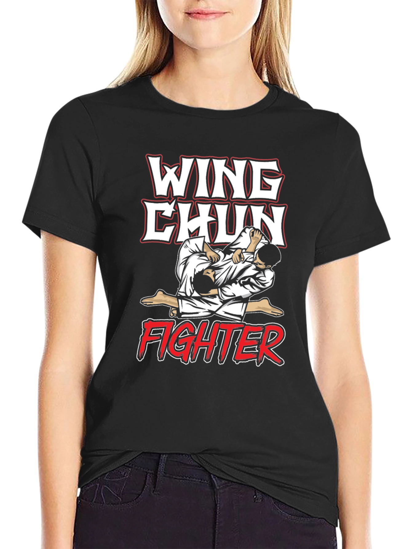 Wing Chun Fighter Graphic T-Shirt - Martial Arts Tee