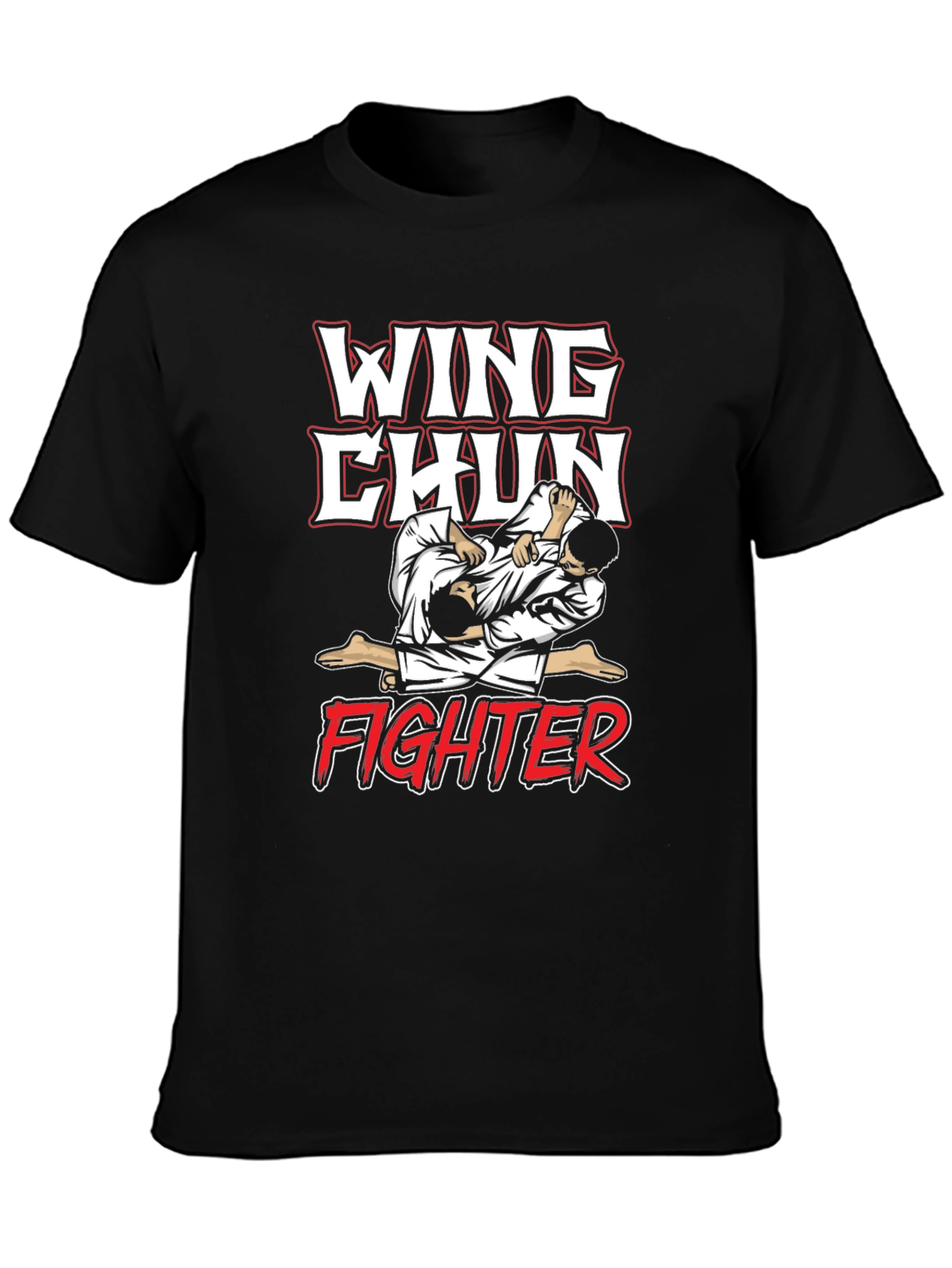 Wing Chun Fighter Graphic T-Shirt - Martial Arts Tee