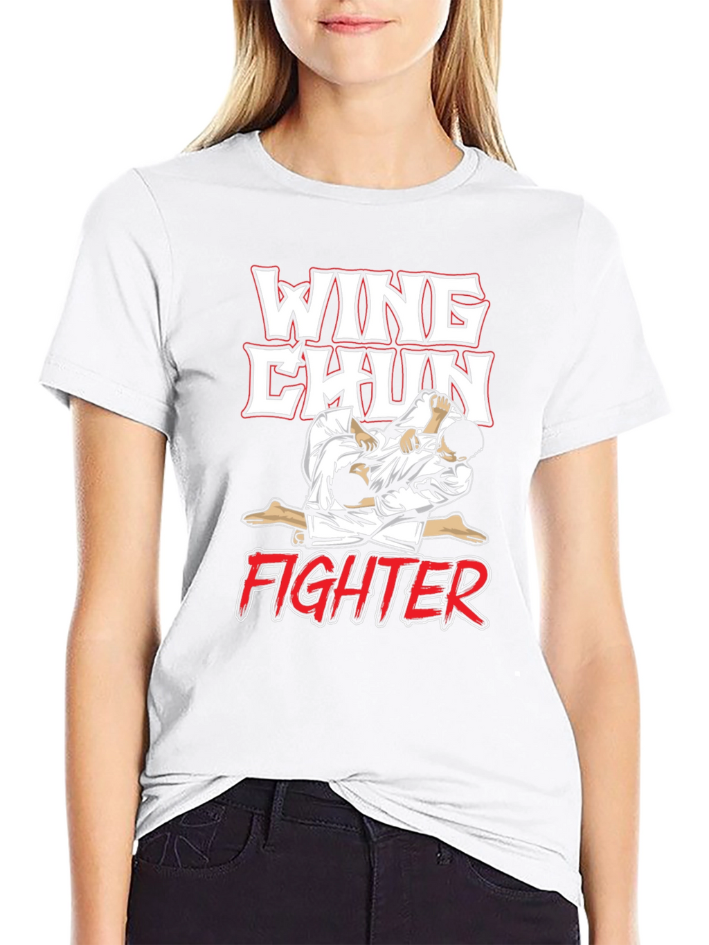 Wing Chun Fighter Graphic T-Shirt - Martial Arts Tee