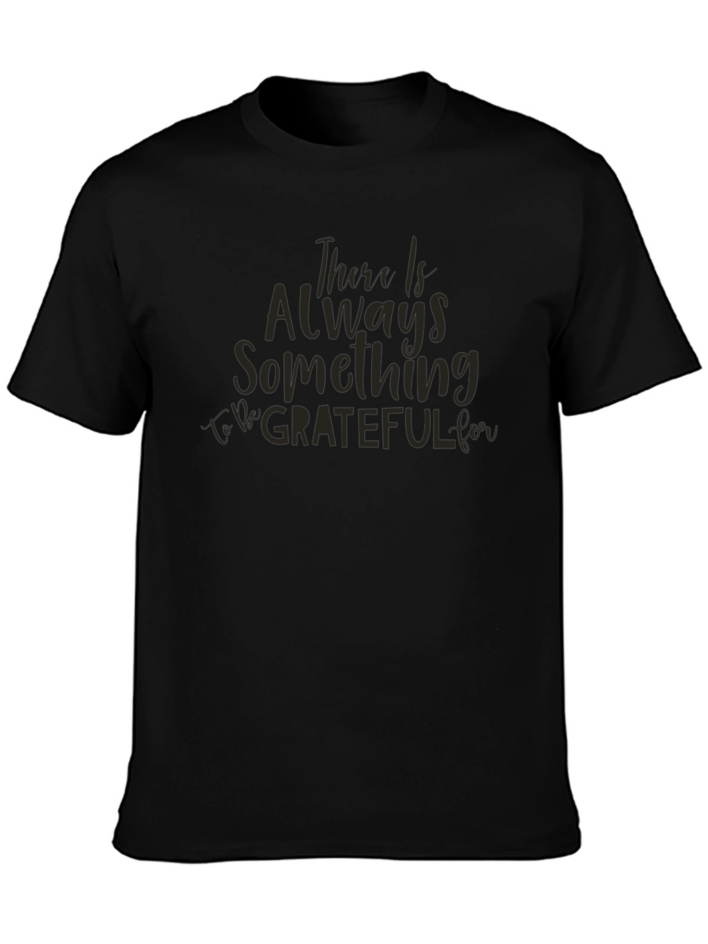 Grateful Script Black T-Shirt