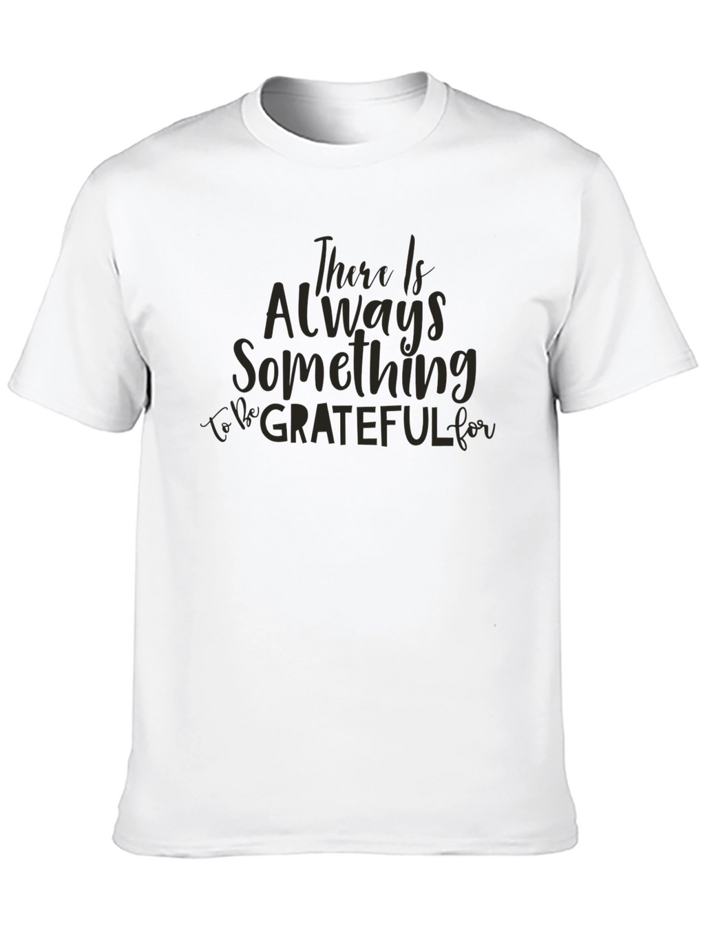 Grateful Script Black T-Shirt