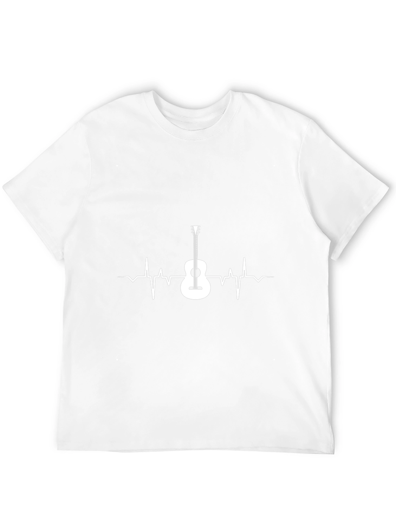 Guitar Heartbeat Graphic Tee - Music Lover Shirt