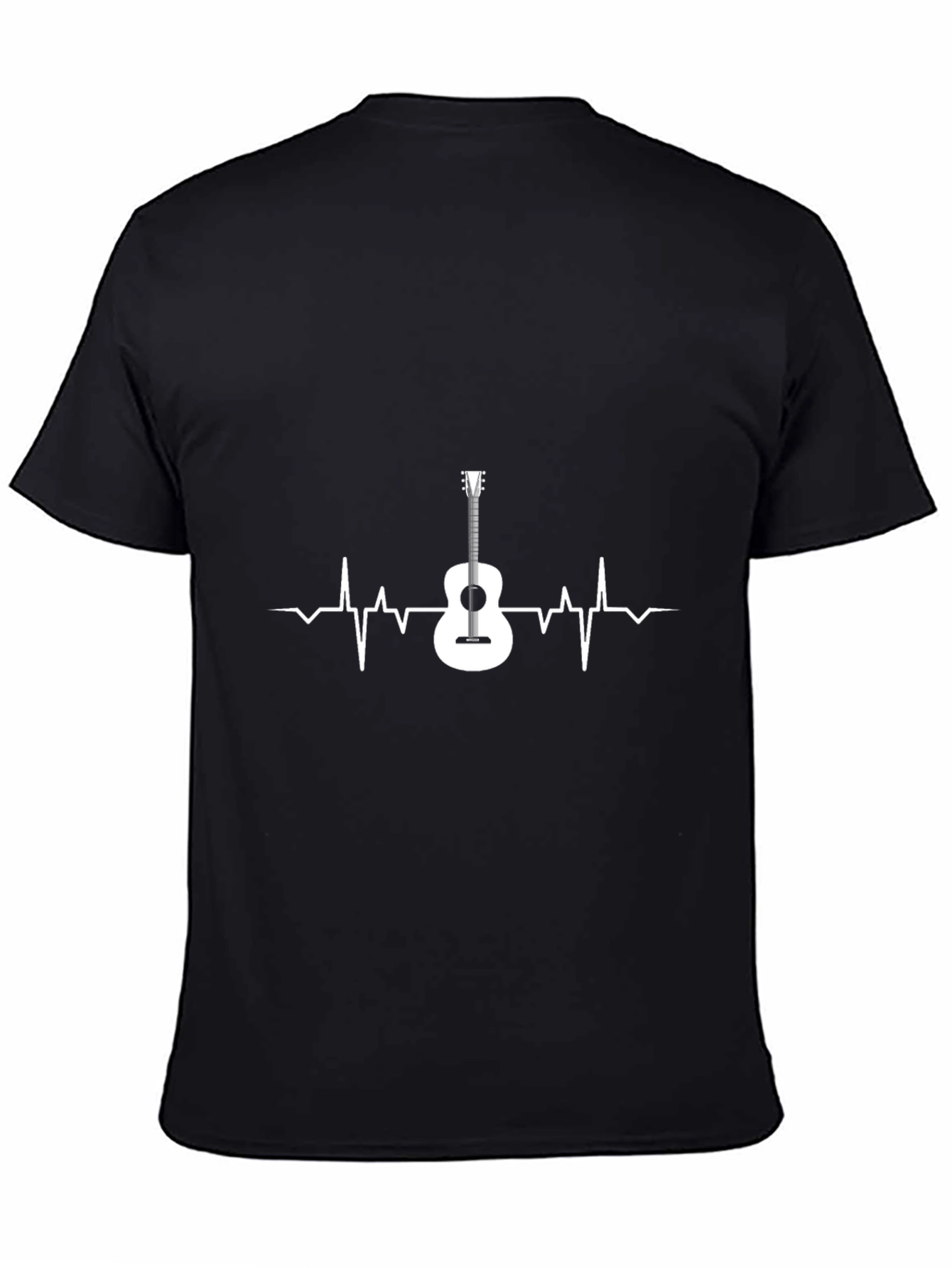 Guitar Heartbeat Graphic Tee - Music Lover Shirt