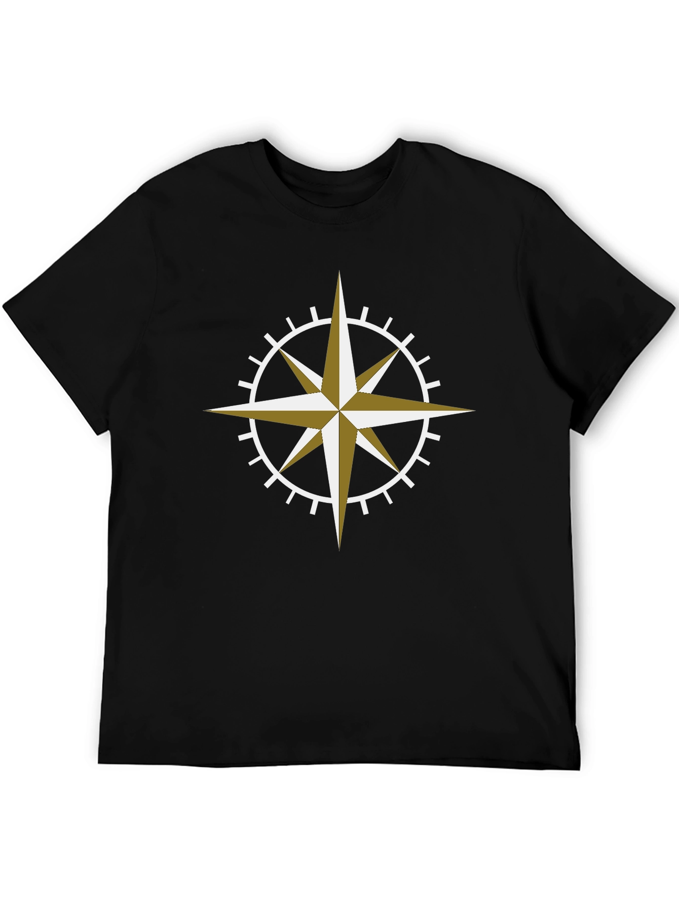 Compass Rose Graphic Tee - Black