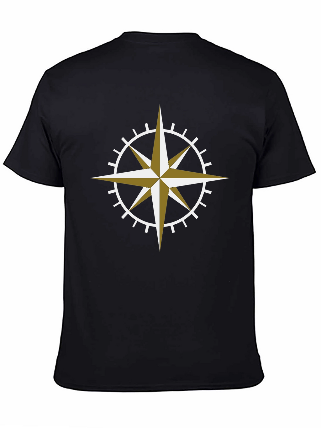 Compass Rose Graphic Tee - Black