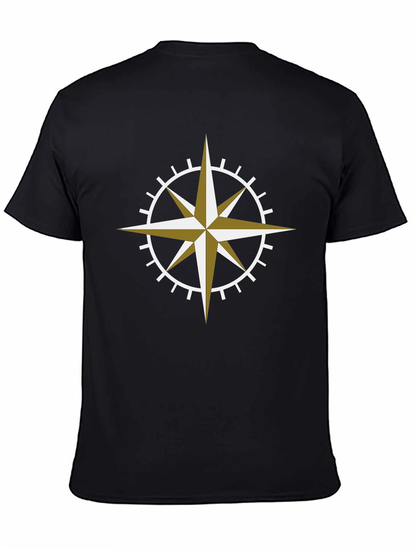 Compass Rose Graphic Tee - Black